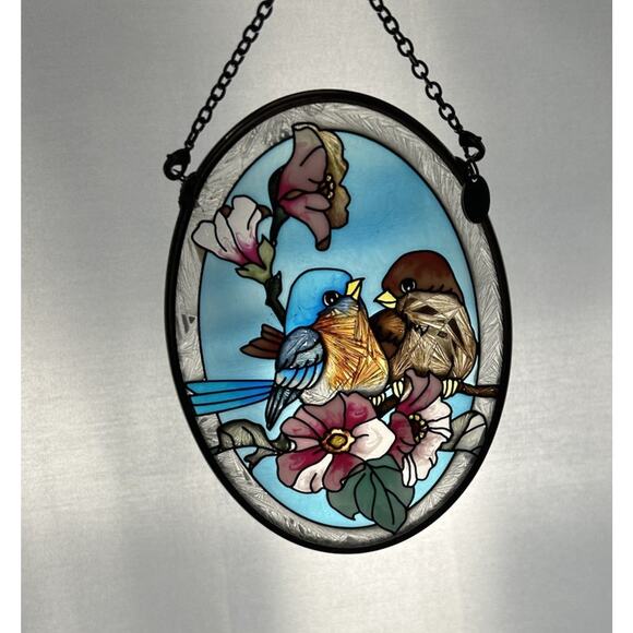 Cute Amia Painted Bird Sun Catcher. Measures 4.5” - Picture 2 of 3